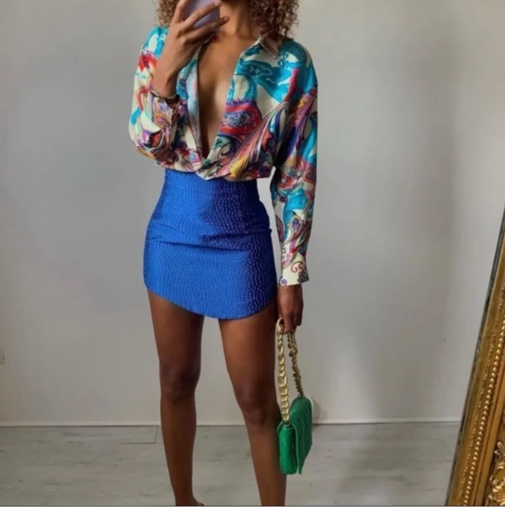 NWT Zara * textured weave mini skirt